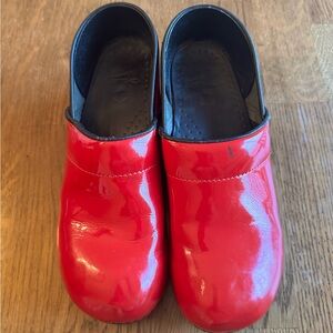 Dansko red Clogs